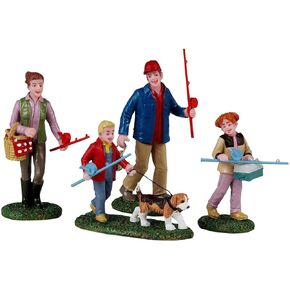 Lemax Family Fishing Day, Set of 4#42327