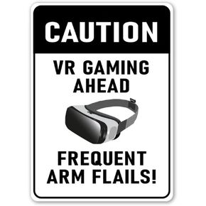 Vr Gaming Sign, Vr Kid Room Gift, Vr Game Room, Game Room Sign, Game Room, Sign For Virtual Reality, Future Gaming Gift Tin Signs Vintage Bar Man Cave Cafe Garage Home Wall Decoration Sign 8x12 Inch
