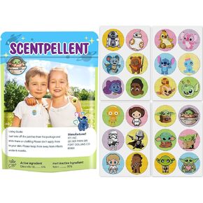 180Pcak Cute Mosquito Patches for Kids Baby, Bug Repellent Stickers for Adult Outdoor Indoor -DEET Free