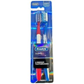 FreshX Soft Toothbrush for Adult Extra Soft Toothbrush Heads for Sensitive Teeth 2-Count