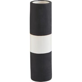 Mud Pie Black/White Bud Vase, Small, 7 1/2" x 2" dia