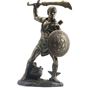 9 Inch Statue Orisha Ogun Yoruba Santeria Estatua Lucumi African God Figure