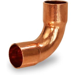 DDMU0012-5 90 degrees Long Turn Sweat Elbow Copper Fittings, 1/2