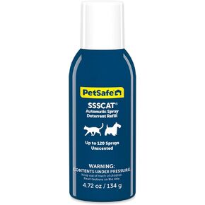 PetSafe SSSCAT Automatic Spray Pet Deterrent - Worlds Leading Motion-Activated Deterrent for Cats and Dogs - Cat Deterrent Spray to Create Off-Limits Areas, Stop Furniture Scratching