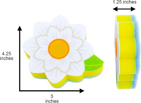 Lil' Holster Mini (Stone with Flower Sponge) - Silicone Sponge Holder, Kitchen Organizer, Dishwasher Safe, Drains Sponges, Clings to Sink, Non-Porous Surface, Easy to Clean, 5.94 x 4.17 x 2.09 in in Saudi Arabia