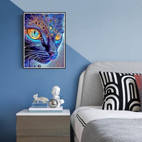 PFFNGPEN Diamond Art Painting Persian Cat Kits for Adults, 5D Diamond Art Kits for Beginners, DIY Full Drill Gem Art for Home Wall Decor Craft Gifts 11.8x15.7 inch in Saudi Arabia
