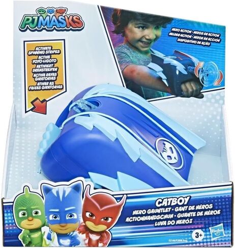 لعبة PJ-Masks Catboy Hero Gauntlet لمرحلة ما قبل المدرسة، زي Catboy ولعبة تلبيس مع خطوط دوارة للقطط للأطفال من سن 3 سنوات فما فوق in Saudi Arabia