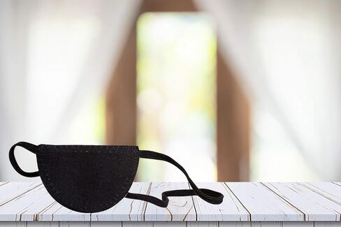 AMZ حزمة من 12 رقعة عين سوداء. حزام مرن قابل للتعديل للأطفال والكبار. عصابة رأس مرنة مع لمسة نهائية من الساتان الأسود. رائع لزي القرصان وحفلات الهالوين والألعاب. in Kuwait