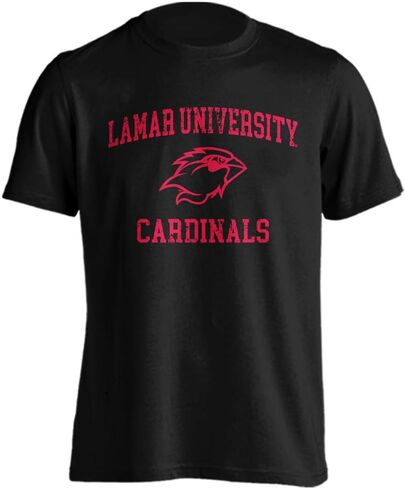 Sport Your Gear Lamar University Cardinals LU Distressed Retro Logo T-Shirt in Saudi Arabia