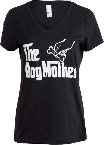 The Dogmother | Funny Cute Dog Mother Mom Owner Pet Doggo Pup Women V-Neck T-Shirt in Saudi Arabia
