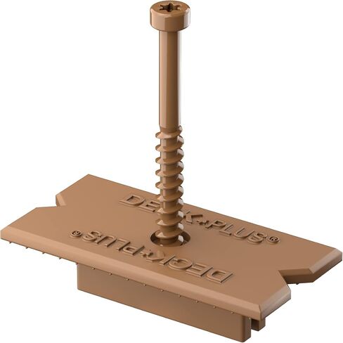 Deck Plus Eclipse Hidden Deck Fasteners, Deck Screws, Wood Screws, Stainless Steel, Brown, 360 Pack in Saudi Arabia