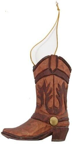 K-Musculo Western Boot Ornament (Hand-Carved of Wood) in Saudi Arabia