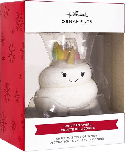 Hallmark Unicorn with Striped Mane Resin Christmas Ornament (0001HGO3103) in Saudi Arabia