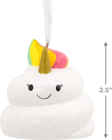Hallmark Unicorn with Striped Mane Resin Christmas Ornament (0001HGO3103) in Saudi Arabia