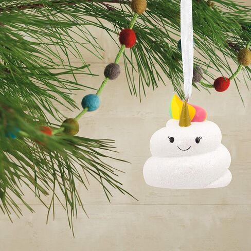 Hallmark Unicorn with Striped Mane Resin Christmas Ornament (0001HGO3103) in Saudi Arabia