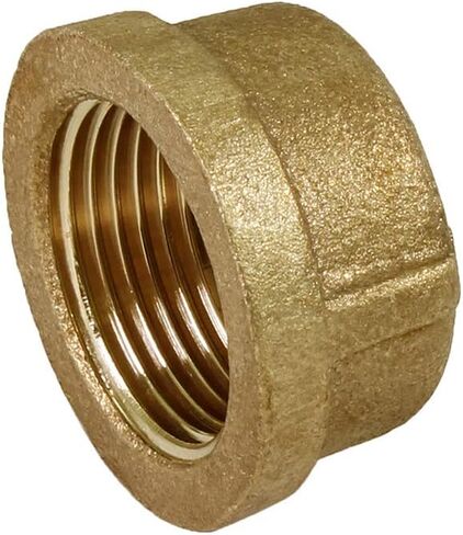 CSDB0018 1/8 in. Lead-Free Brass Pipe Cap for 125 LB Applications with Female Threads, Brass Construction, Higher Corrosion Resistance, Economical & Easy to Install in Saudi Arabia