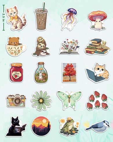 AOWDIAO 150 Pcs Aesthetic Stickers Pack - Waterproof, Durable Designs for Teens, Kids, and Adults - Ideal for Parties, Gifts, and School Projects in Saudi Arabia