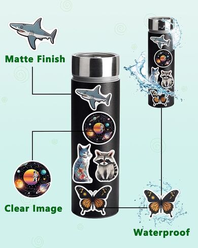 AOWDIAO 150 Pcs Aesthetic Stickers Pack - Waterproof, Durable Designs for Teens, Kids, and Adults - Ideal for Parties, Gifts, and School Projects in Saudi Arabia