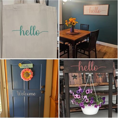 Welcome and Home Sweet Home Stencil - 18 Pack Large Vertical Welcome and Home Sweet Home Sign Stencils Templates for Painting on Wood, Reusable Letter Stencils for Porch Signs & Front Door Decorations in Kuwait