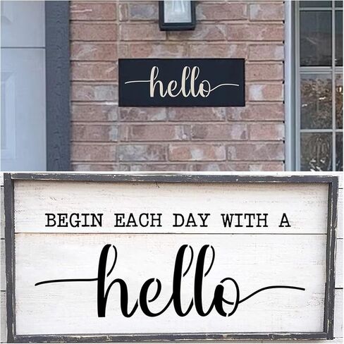 Welcome and Home Sweet Home Stencil - 18 Pack Large Vertical Welcome and Home Sweet Home Sign Stencils Templates for Painting on Wood, Reusable Letter Stencils for Porch Signs & Front Door Decorations in Kuwait