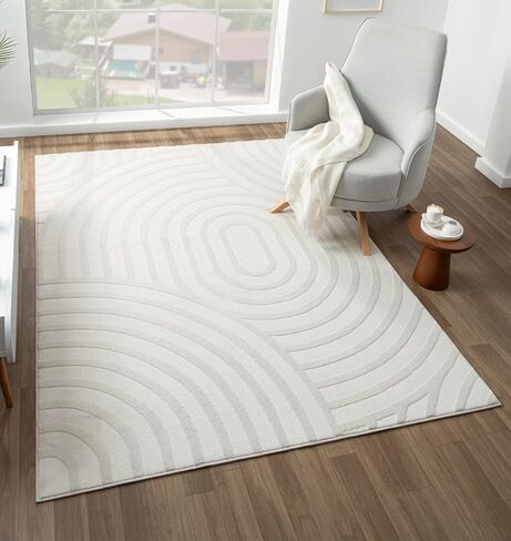 LUXE WEAVERS Indoor Geometric Cream 8x10 Area Rug in Saudi Arabia
