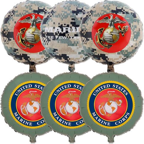 زينة حفلات مشاة البحرية الأمريكية! تتضمن الحزمة لافتة Semper Fi و6 بالونات لاتكس و6 بالونات دائرية من الرقائق المعدنية! مرخص بشكل رسمي. بواسطة هافركامب in Kuwait