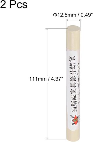 uxcell Wood Wax Filler Stick, Furniture Crayons Wooden Repair Wax Filler Stick Touch Up Wax Paint Pens for Scratches Holes Floor Laminate Carpenters Tables Desks, Dark Gray, 2Pcs in Kuwait