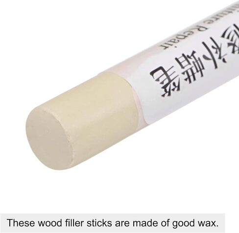 uxcell Wood Wax Filler Stick, Furniture Crayons Wooden Repair Wax Filler Stick Touch Up Wax Paint Pens for Scratches Holes Floor Laminate Carpenters Tables Desks, Dark Gray, 2Pcs in Kuwait