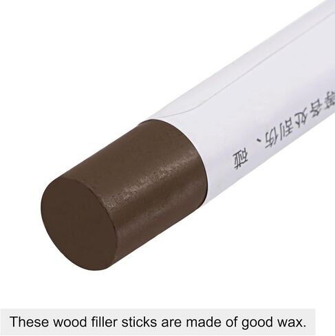 uxcell Wood Wax Filler Stick, Furniture Crayons Wooden Repair Wax Filler Stick Touch Up Wax Paint Pens for Scratches Holes Floor Laminate Carpenters Tables Desks, Dark Gray, 2Pcs in Kuwait