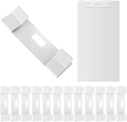 12 PCS Vertical Blind Repair Tabs Metal Vertical Blind Repair Vane Savers White Vertical Blinds Replacement Slats Vertical Blind Clips Vertical Blinds Replacement Parts for Vertical Blinds Repair in Saudi Arabia