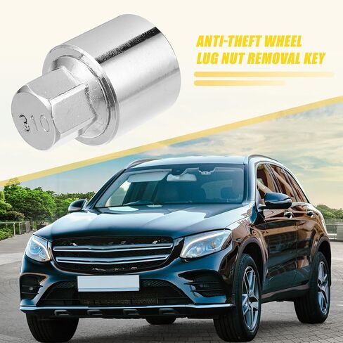 uxcell 1 Set 310 Wheel Lock Lug Nut Anti Theft Lug Nut Screw Removal Socket Key for Mercedes Benz Wheel Lock Key with Protector Nut Socket in Saudi Arabia