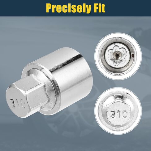 uxcell 1 Set 310 Wheel Lock Lug Nut Anti Theft Lug Nut Screw Removal Socket Key for Mercedes Benz Wheel Lock Key with Protector Nut Socket in Saudi Arabia