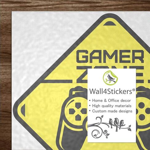 Gamer Zone door sign sticker wall art bedroom boys room gaming decor wallpaper decal stickers boy game vinyl decoration baby kid accessories bedroom kids decals video game loading removable controller in Kuwait