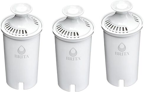 Standard Water Filter, Water Filter Replacement for Water Filter Pitcher and Dispensers, Replace 1,800 Plastic Water Bottles of 500 mL Per Year, Lasts Two Months or 40 gallons, 3 count in Saudi Arabia