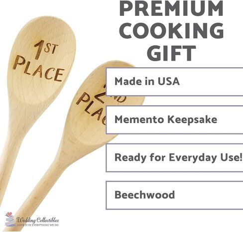 Engraved 14in Chili Champ Wood Spoon Prize (1 Spoon) - Chili Cook Off Trophy in Saudi Arabia