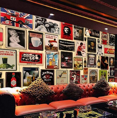 ملصق مضحك من QICH Matrix Retro Vintage Tin Sign - لافتة معدنية من القصدير مقاس 8 × 12 بوصة للجراج، البار، السينما، غرفة المعيشة، كهف الرجال، آرت ديكو in Saudi Arabia