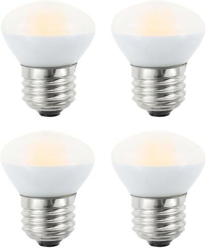 R14 LED Bulb Mini Reflector Flood Light Bulbs 4W(40W Equivalent) 2700K Warm White, Curio Cabinet Light Bulb, Non-Dimmable, E26 Base Short Light Bulbs, 4-Pack in Saudi Arabia