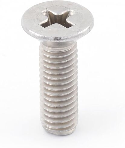 LESHAN 25PCS Extra Long Outlet Machine Screws, M5-0.8 * 20MM 304 Stainless Steel Device Mounting Screws Flat Head Phillips Bolts Fastening Electrical Outlet Screws in Saudi Arabia