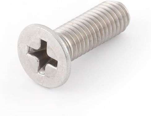 LESHAN 25PCS Extra Long Outlet Machine Screws, M5-0.8 * 20MM 304 Stainless Steel Device Mounting Screws Flat Head Phillips Bolts Fastening Electrical Outlet Screws in Saudi Arabia