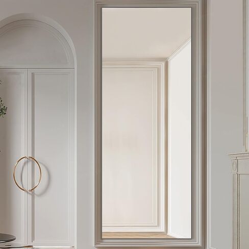 NeuType 71"x24" Big Mirror Full Length Floor Mirror Bathroom Mirrors for Wall Sand Gray Mirror Full Length Mirror Full Body Mirrors for Bedroom Rectangle Mirror in Saudi Arabia