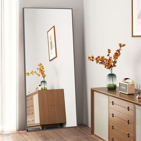 NeuType 71"x24" Big Mirror Full Length Floor Mirror Bathroom Mirrors for Wall Sand Gray Mirror Full Length Mirror Full Body Mirrors for Bedroom Rectangle Mirror in Saudi Arabia