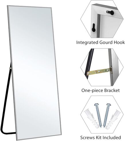 NeuType 71"x24" Big Mirror Full Length Floor Mirror Bathroom Mirrors for Wall Sand Gray Mirror Full Length Mirror Full Body Mirrors for Bedroom Rectangle Mirror in Saudi Arabia