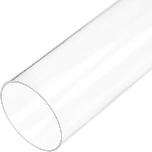 uxcell Clear Rigid Acrylic Pipe 13mm(1/2") ID x 15mm OD x 0.5m(20") Round Tube Tubing in Saudi Arabia