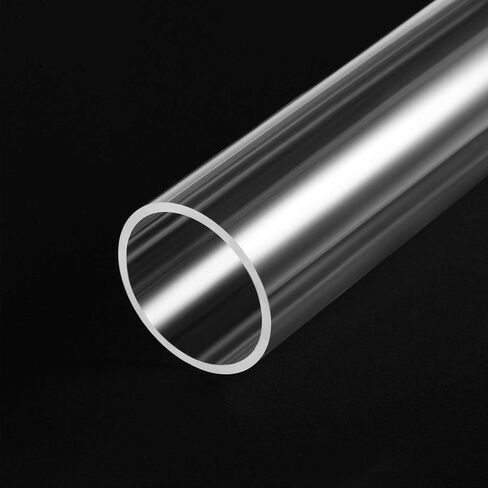 uxcell Clear Rigid Acrylic Pipe 13mm(1/2") ID x 15mm OD x 0.5m(20") Round Tube Tubing in Saudi Arabia