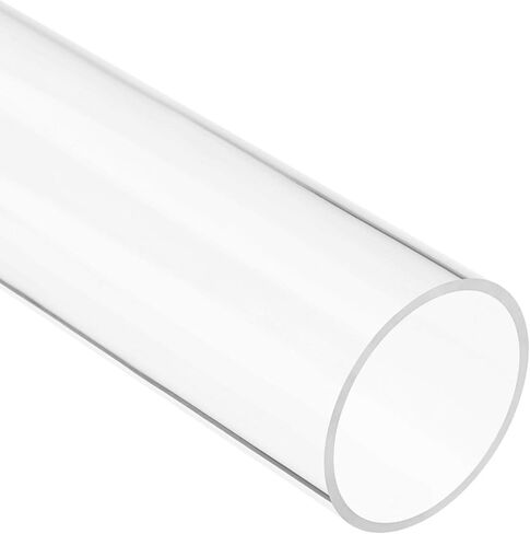 uxcell Clear Rigid Acrylic Pipe 13mm(1/2") ID x 15mm OD x 0.5m(20") Round Tube Tubing in Saudi Arabia