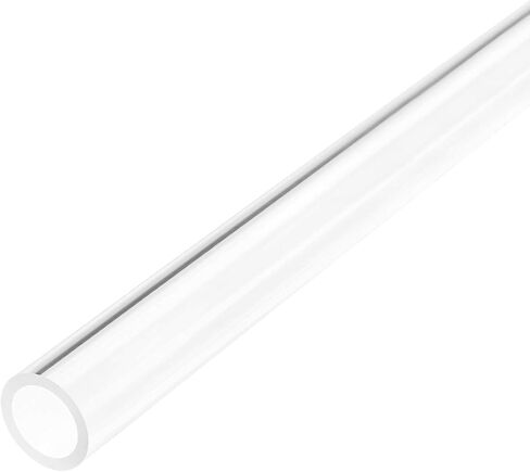 uxcell Clear Rigid Acrylic Pipe 13mm(1/2") ID x 15mm OD x 0.5m(20") Round Tube Tubing in Saudi Arabia