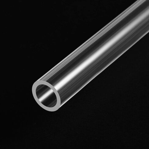 uxcell Clear Rigid Acrylic Pipe 13mm(1/2") ID x 15mm OD x 0.5m(20") Round Tube Tubing in Saudi Arabia