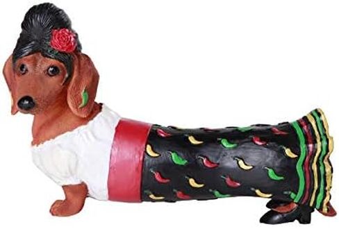 Pacific Giftware Beauty Red Hot Senorita Doxy Collectible Wiener Dog Dachshund Figurine in Saudi Arabia