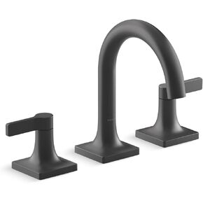 KOHLER 28125-4-CP Venza Widespread Bathroom Sink Faucet, Three-Hole Two Handle Bathroom Faucet, 1.2 GPM, Polished Chrome