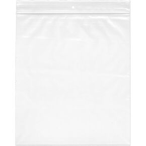 Plymor 9" x 12" (Pack of 200), 2 Mil with Hang-Hole Zipper Reclosable Plastic Bags